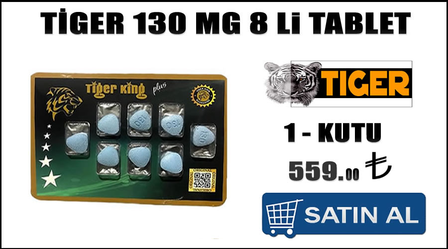 Tiger 130 mg 8 li hap siparişi