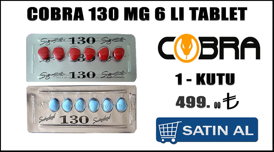 Cobra 130 mg hapı eczane fiyatları